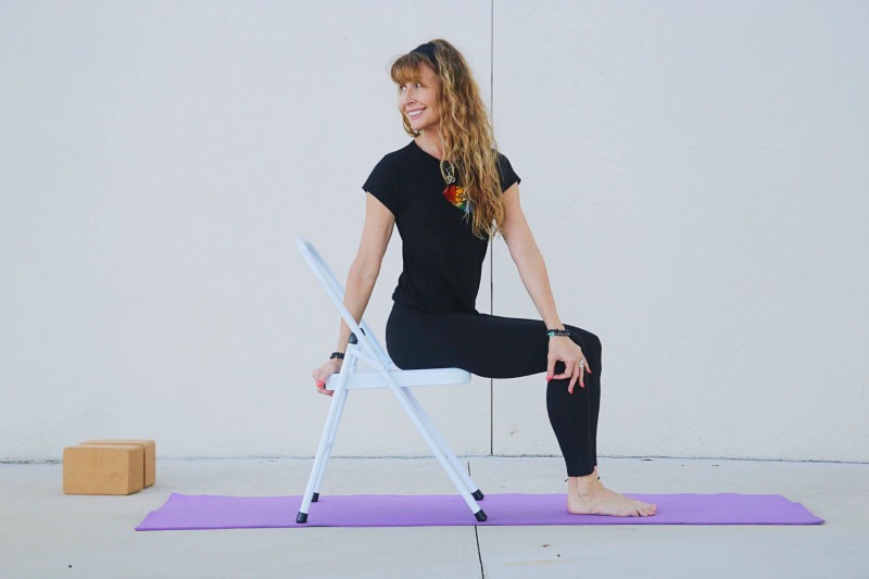 Chair Yoga Exercises For Work / Beginners & Seniors - Yoga With Ankush