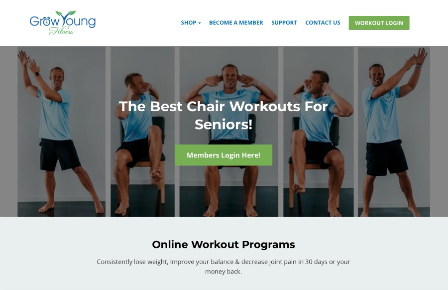 Chair Workouts For Seniors DVD | Grow Young Fitness Shop